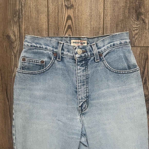 Vintage 1990s Guess Light-wash Jeans size 28 - Picture 4 of 8